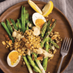 Asparagus Egg Salad with Tahini Miso Dressing
