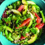 Buckwheat Groats, Greens, and Grapefruit Salad with Chive Vinaigrette