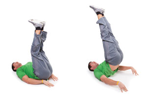 Reverse crunches