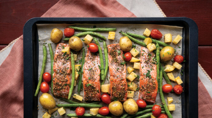 Sheet Pan Za’atar Spiced Salmon