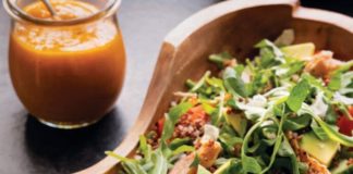 Quinoa Trout Salad with Spicy Mango Dressing