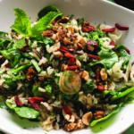 Wild and Basmati Rice with Cranberries and Candied Hazelnuts