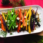 Savoury Lentils with Roasted Vegetables and Goat Cheese