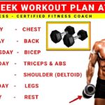 Full Week Workout Plan At Home With Dumbbells | No Gym Full Body Workout