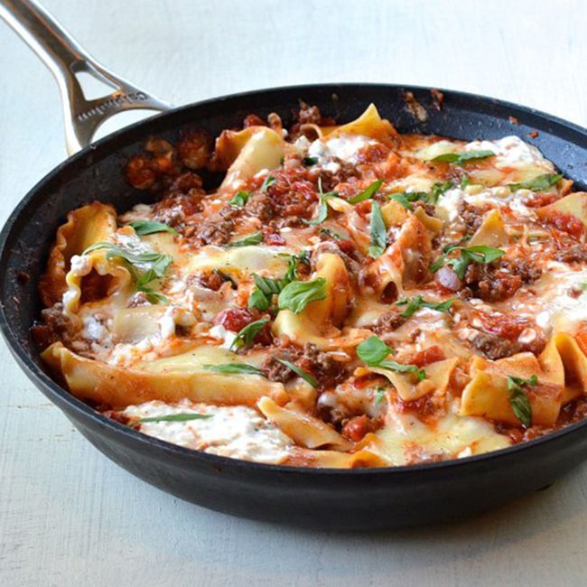 Healthy Skillet Lasagna