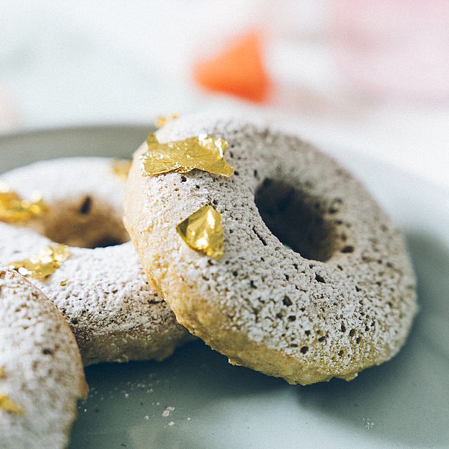 Earl Grey Baked Quinoa Doughnuts