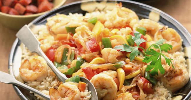 shrimp and rice
